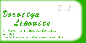 dorottya lipovits business card